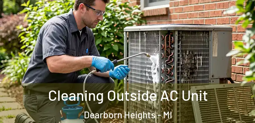 Cleaning Outside AC Unit Dearborn Heights - MI